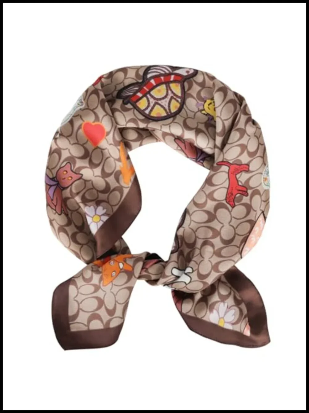 Silk-Like Square Scarf 27.5x27.5 Inches Fashion Bandana Versatile Accessory